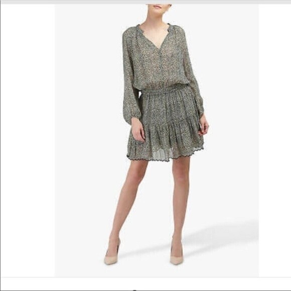 VELVET by Graham and Spencer Aubrey Leopard Print Mini Dress - Picture 1 of 12
